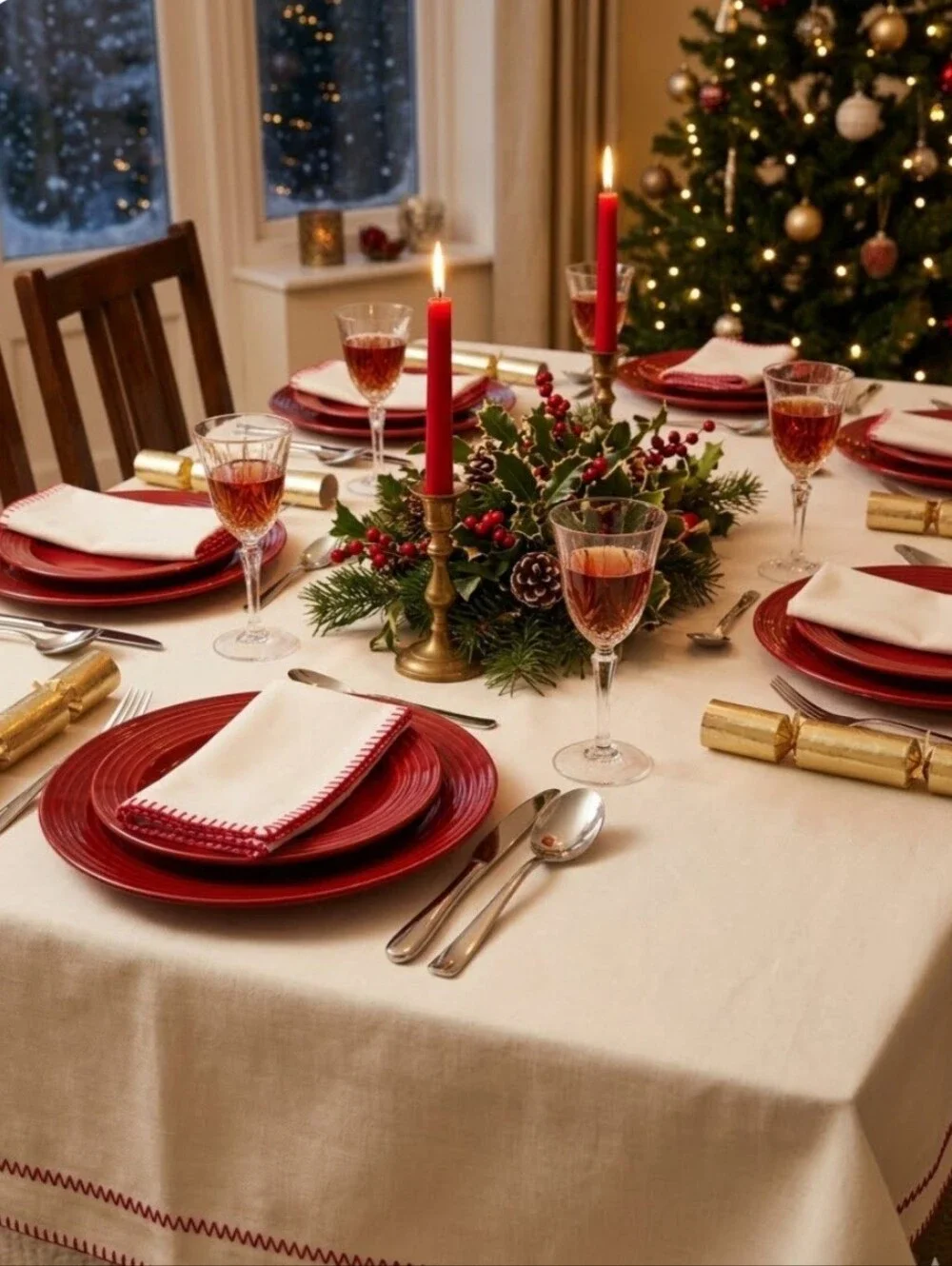 BLANKET STITCHED NAPKINS